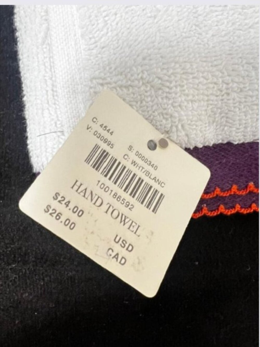 Anthropologie Icon Cotton Hand Towel Collection in White - NWT - Picture 5 of 5